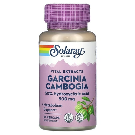 Solaray - Guaranteed Potency Garcinia Cambogia Extract 500 mg. - 60 Vegetarian Capsules