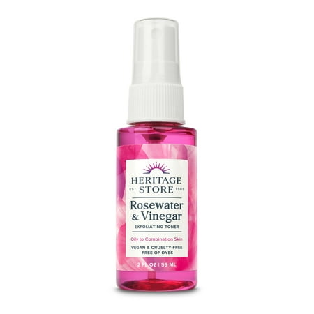 Heritage Store Rosewater Vinegar | With Apple Cider Vinegar | Hydrates  Refreshes & Clarifies Skin | No Alcohol | 2oz