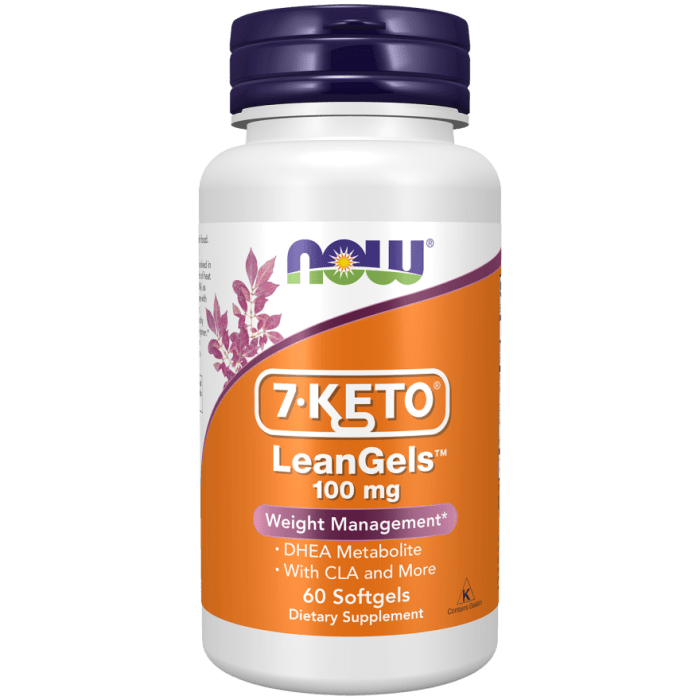 Now Foods 7-Keto LeanGels 100mg 60 Softgels - 3022 -
