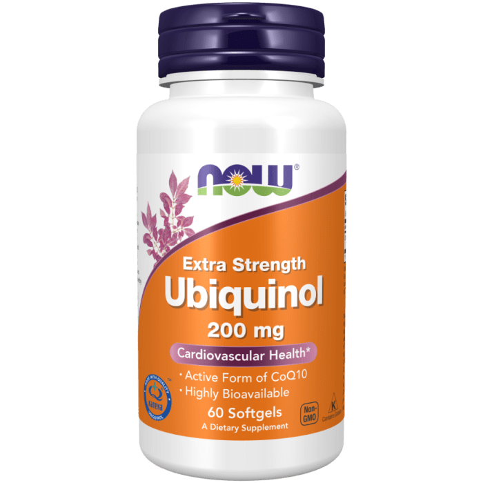 Now Foods Ubiquinol Extra Strength 200 mg 60 Softgels - 3144