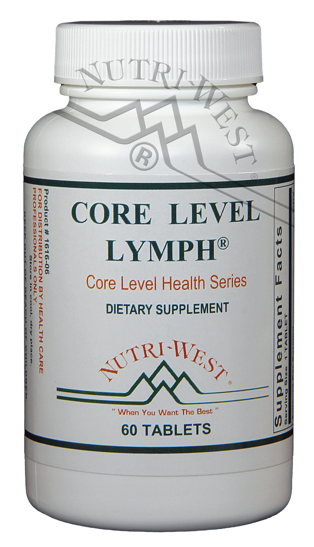 Nutri-West - Core Level Lymph - 60 Tablets - The Oasis of Health