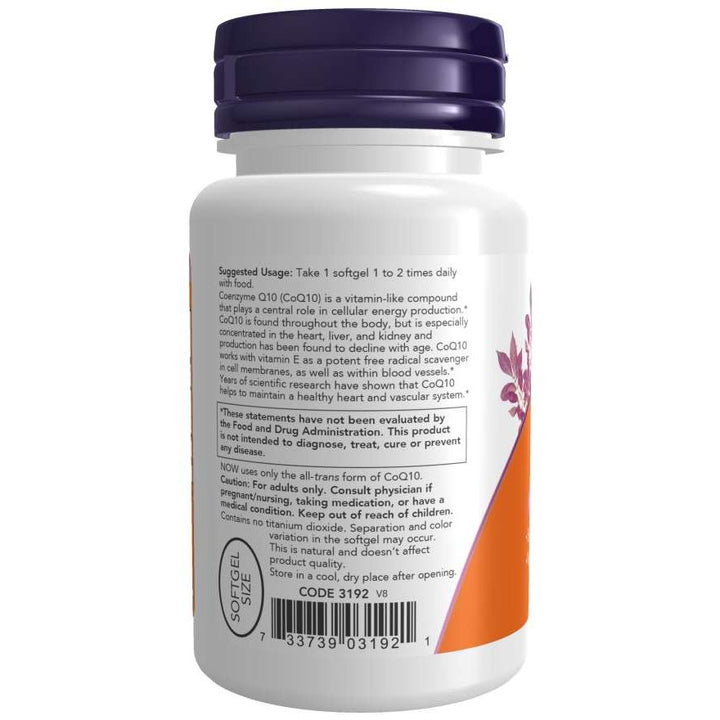 Now Foods CoQ10 50 mg 50 Softgels - 3192