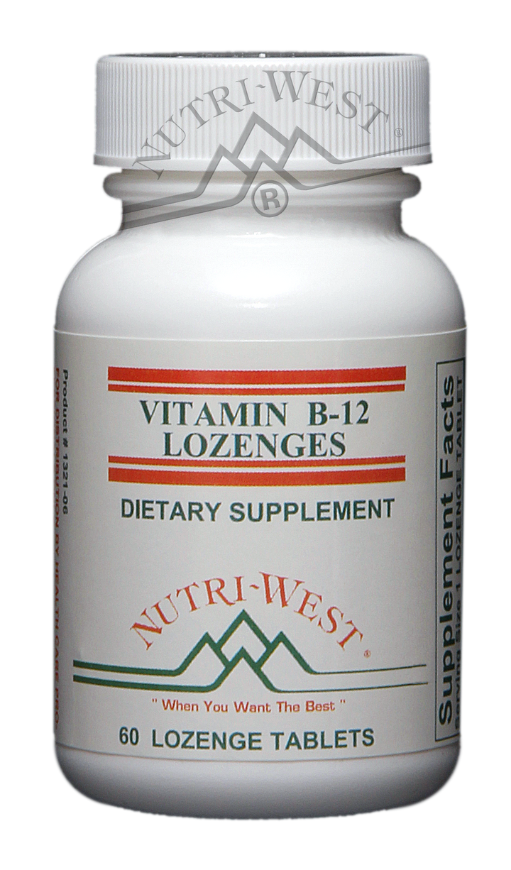 Nutri-West - Vitamin B-12 Lozenges - 60 Lozenges - The Oasis of Health