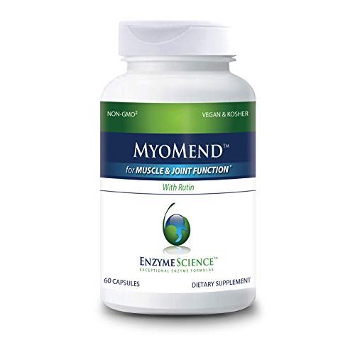 Enzyme Science Myomend, 60 Capsules  Muscle &amp; Joint Support  Formulated with Bromelain and Rutin  Enzyme Health Supplement  Vegan and Kosher