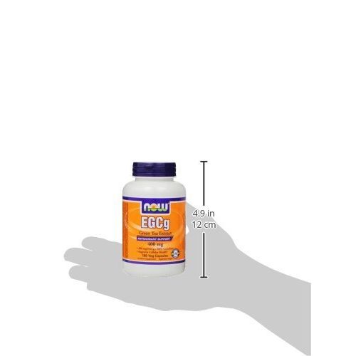 NOW Foods EGCg, Green Tea Extract, 400mg, 180 Veg Capsules, Pack of 3