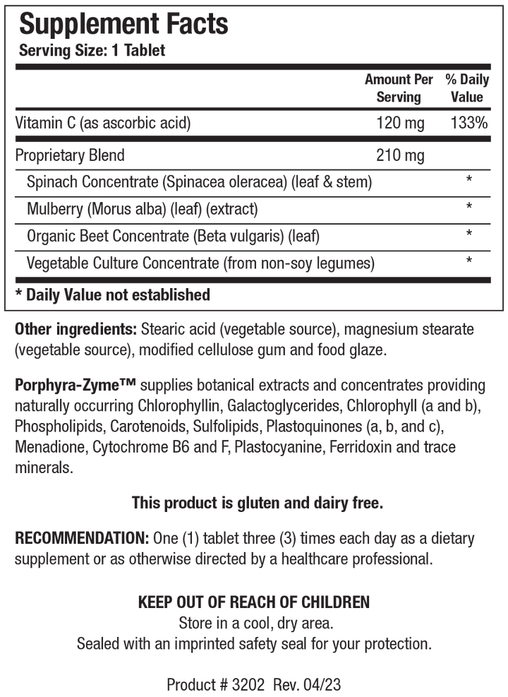 Biotics Research Porphyra-Zyme 90 Tablets - The Oasis of Health