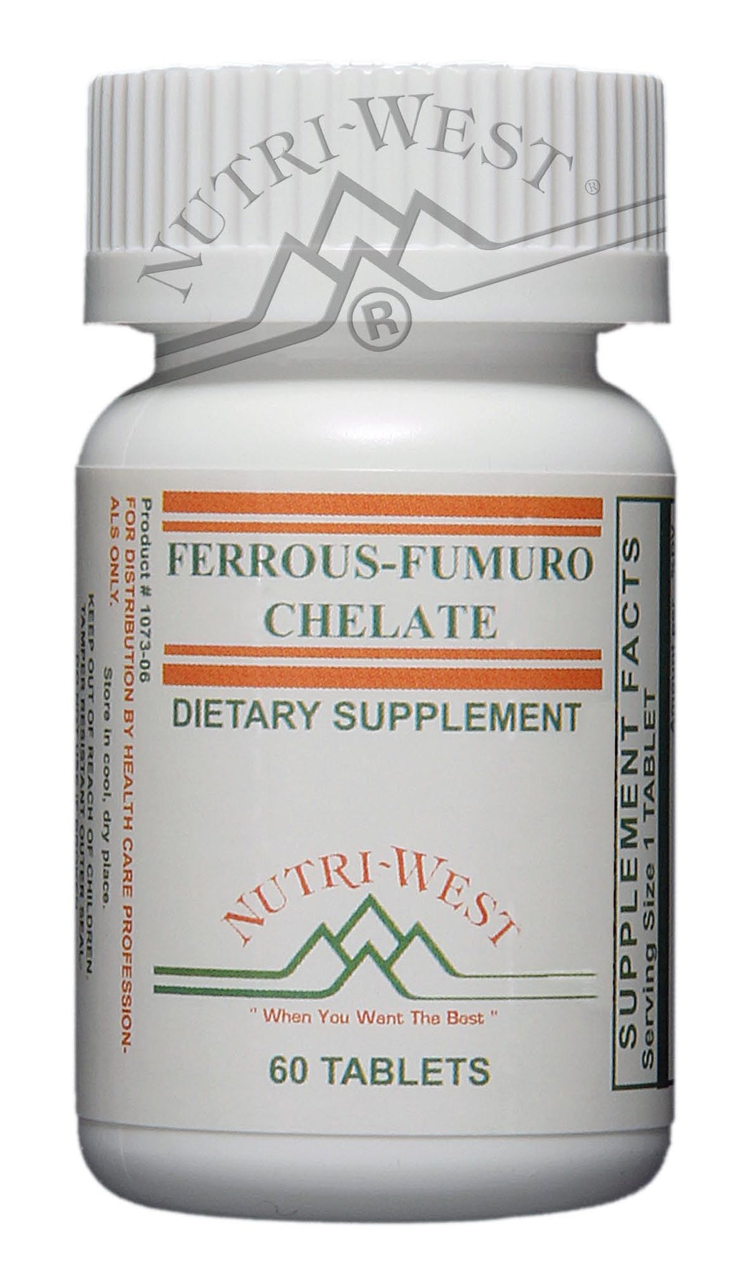 Nutri-West - Ferrous-Fumuro Chelate - 60 Tablets - The Oasis of Health