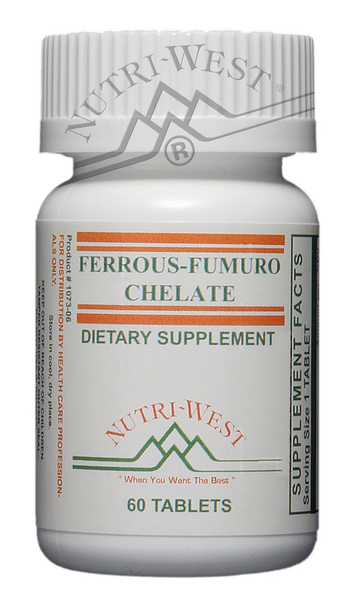 Nutri-West - Ferrous-Fumuro Chelate - 60 Tablets - The Oasis of Health