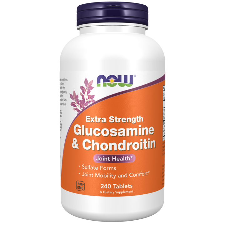 Now Foods Glucosamine &amp; Chondroitin Extra Strength 60 Tablets - 3242 - 2 Pack