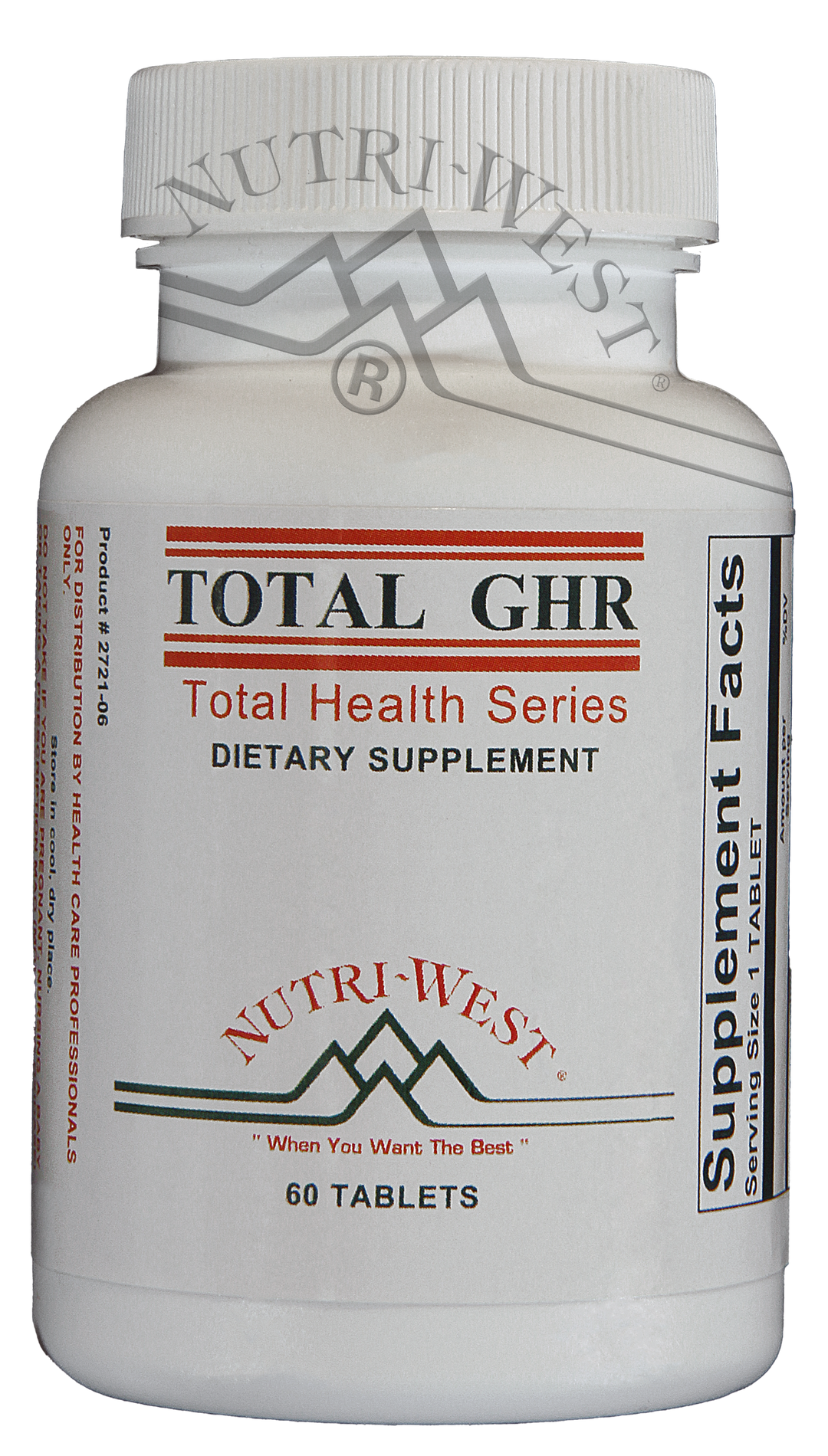Nutri-West - Total GHR - 60 Tablets - The Oasis of Health