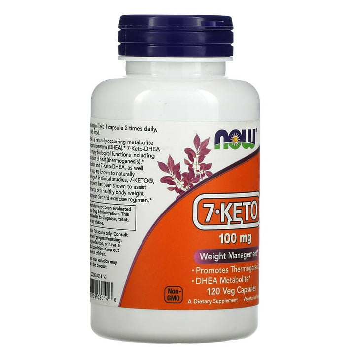 Now Foods 7-Keto 100mg 120 Vcaps - 3014 - 2 Pack