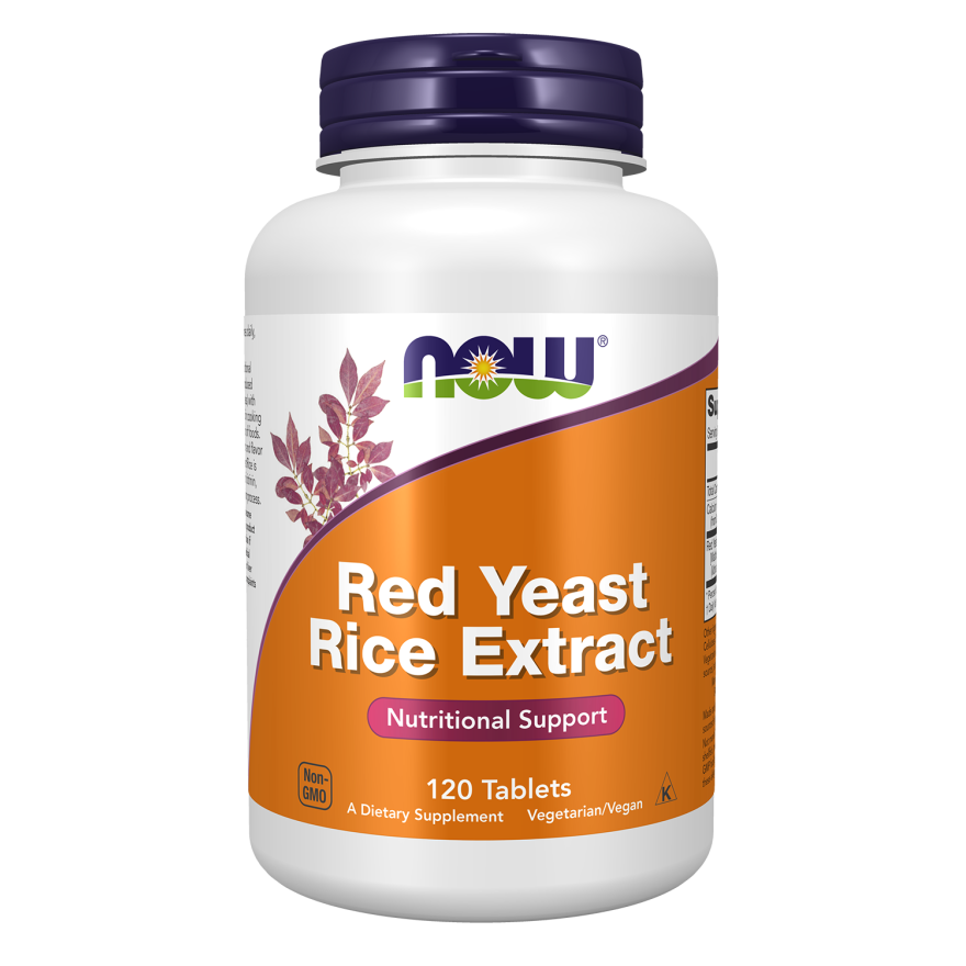 Now Foods Red Yeast Rice 1200 mg 120 Tablets - 3503