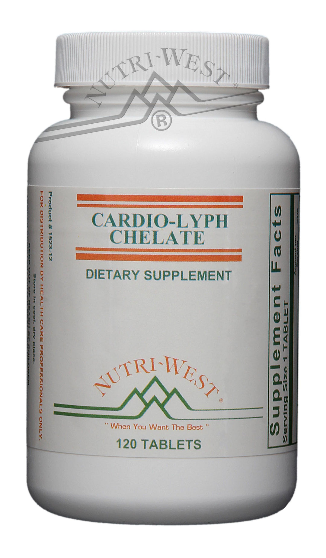 Nutri-West - Cardio-Lyph Chelate - 120 Tablets - The Oasis of Health
