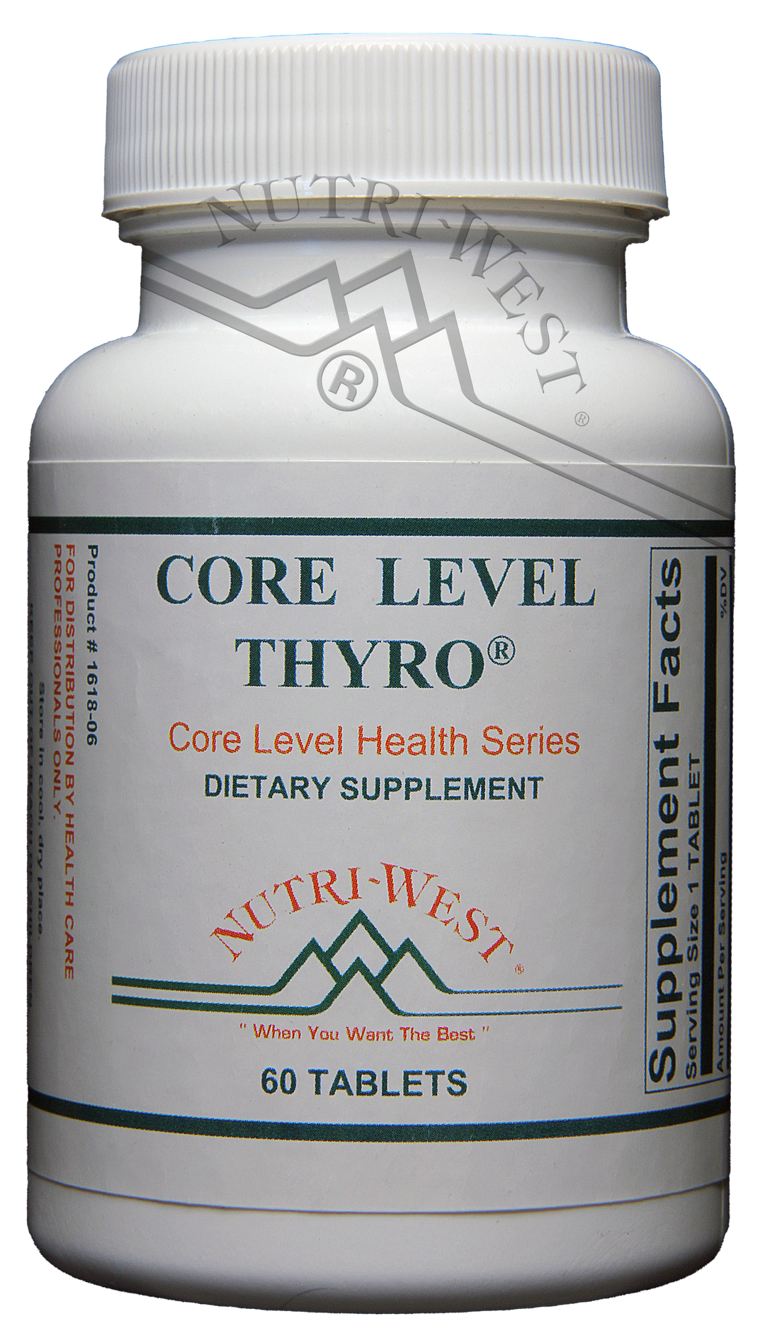 Nutri-West - Core Level Thyro - 60 Tablets - The Oasis of Health