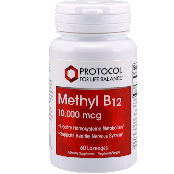 Protocol For Life Balance Methyl B12 10,000 mcg 60 Lozenges - P0497