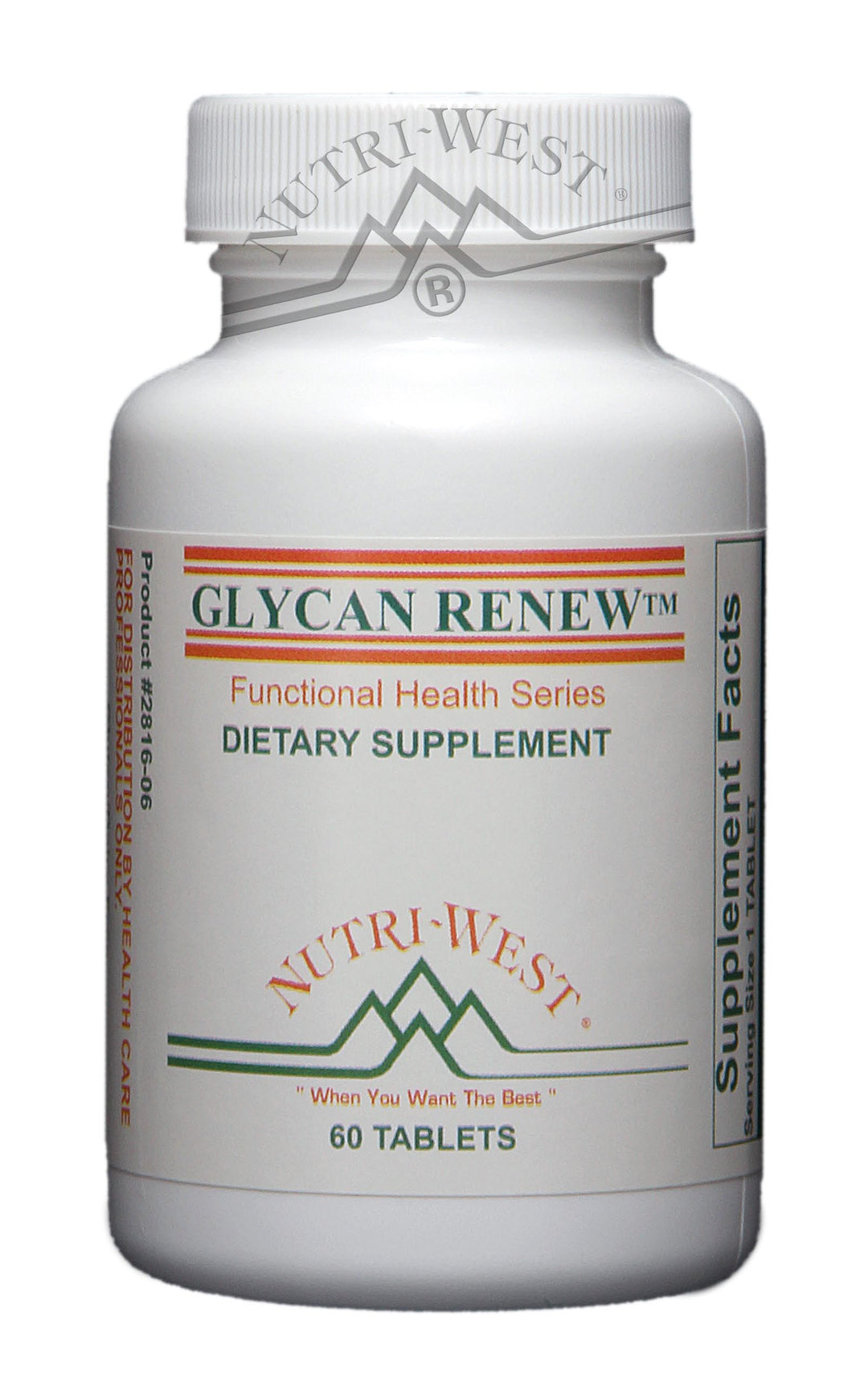 Nutri-West - Glycan Renew - 60 Tablets - The Oasis of Health