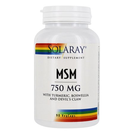 Solaray - MSM 750 mg. - 90 Vegetable Capsule(s)