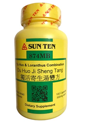 Sun Ten-Du Huo Ji Sheng Tang (Tu-huo &amp; Loranthus-Vaeicum Combination), 100 Capsules/