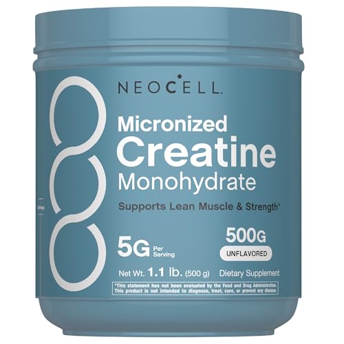 NeoCell Creatine Monohydrate Powder | 1.1 lb | Unflavored | Micronized