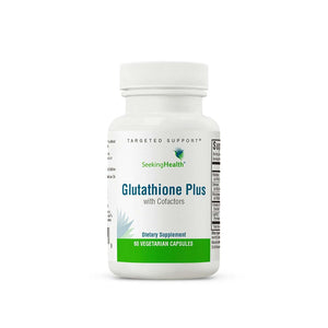 Seeking Health Optimal Glutathione Plus, 100 mg S-acetyl-L Glutathione with Cofactors, Immune and Detoxification Support, Liver Health, Antioxidant and Free Radical Support, Vegetarian (60 capsules) - The Oasis of Health