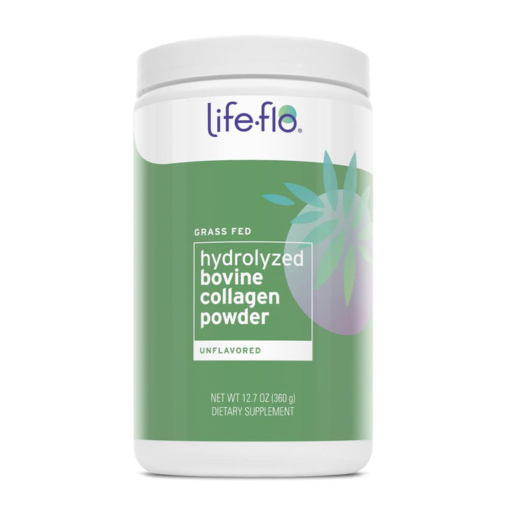 LifeFlo Hydrolyzed Bovine Collagen, Grass Fed | Supports Vibrant Skin &amp; Hair, Bone &amp; Joint Health | 12.7oz, 60 Serv.