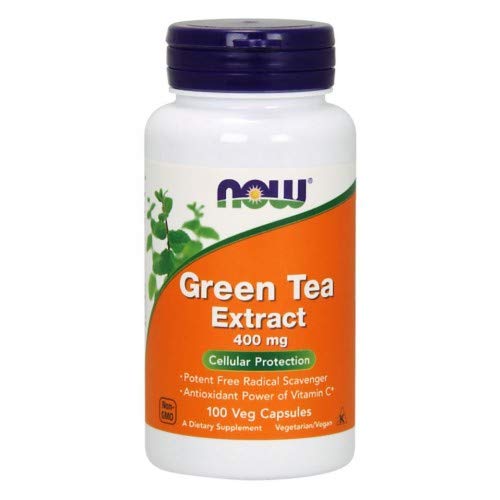 NOW Green Tea Extract, 400mg,100 Capsules (Pack of 2) - The Oasis of Health