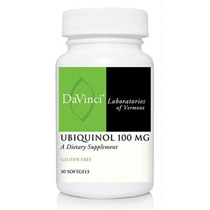 DaVinci Ubiquinol 100mg - Advanced CoQ10 for Cellular Energy Support - 30 Softgels