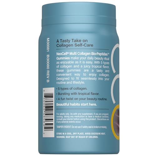 NeoCell Multi Collagen Bio-Peptides Gummies | 60 ct | Tropical Flavor