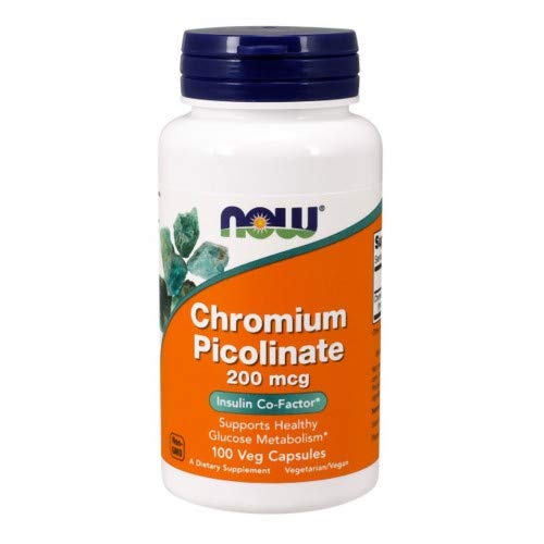 Now Foods Chromium Picolinate 200 mcg 100 Vcaps - 1420 - 2 Pack