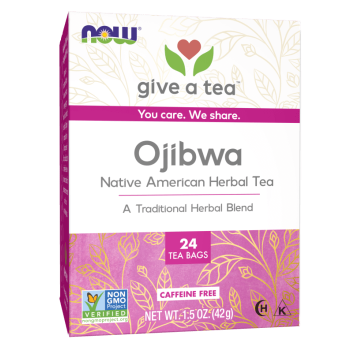 Now Real Tea Ojibwa Tea 24 Tea Bags - 4232