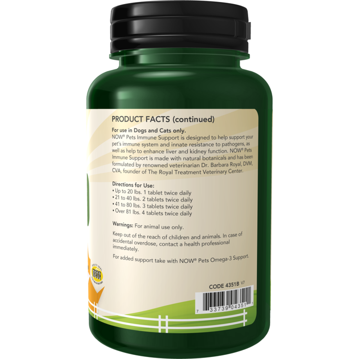 Now Pets Immune Support For Dogs &amp; Cats 90 Chewables - 4351