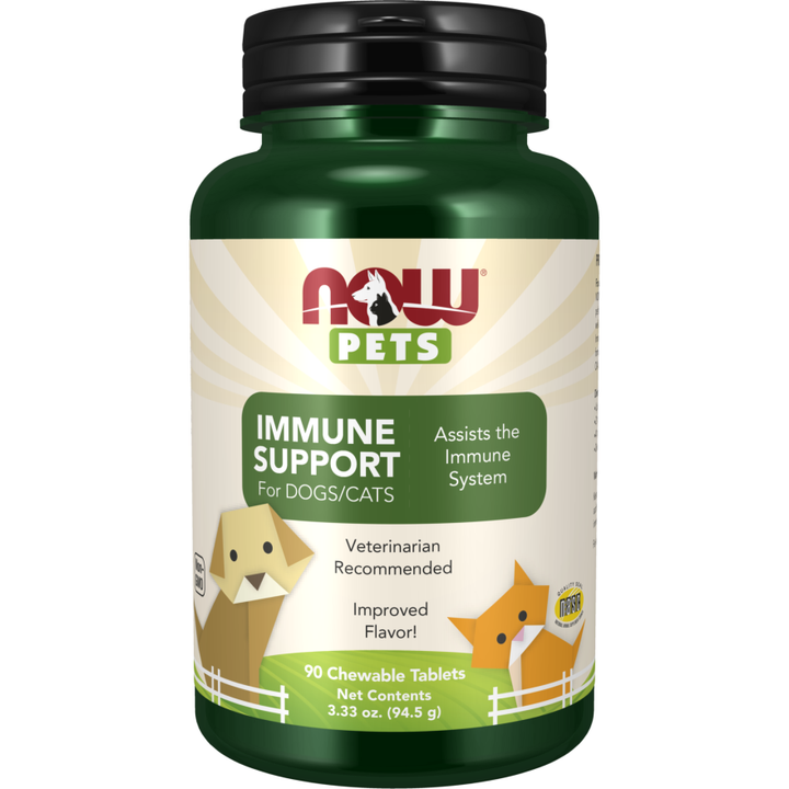 Now Pets Immune Support For Dogs &amp; Cats 90 Chewables - 4351
