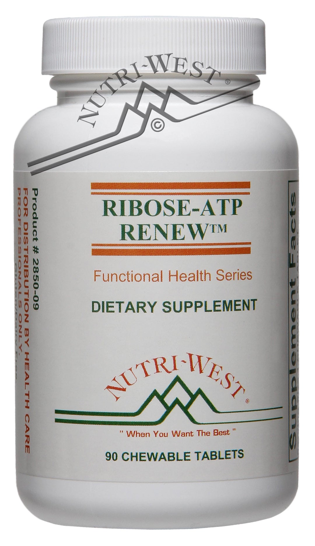 Nutri-West - Ribose-ATP Renew - 90 Chewable Tablets - The Oasis of Health