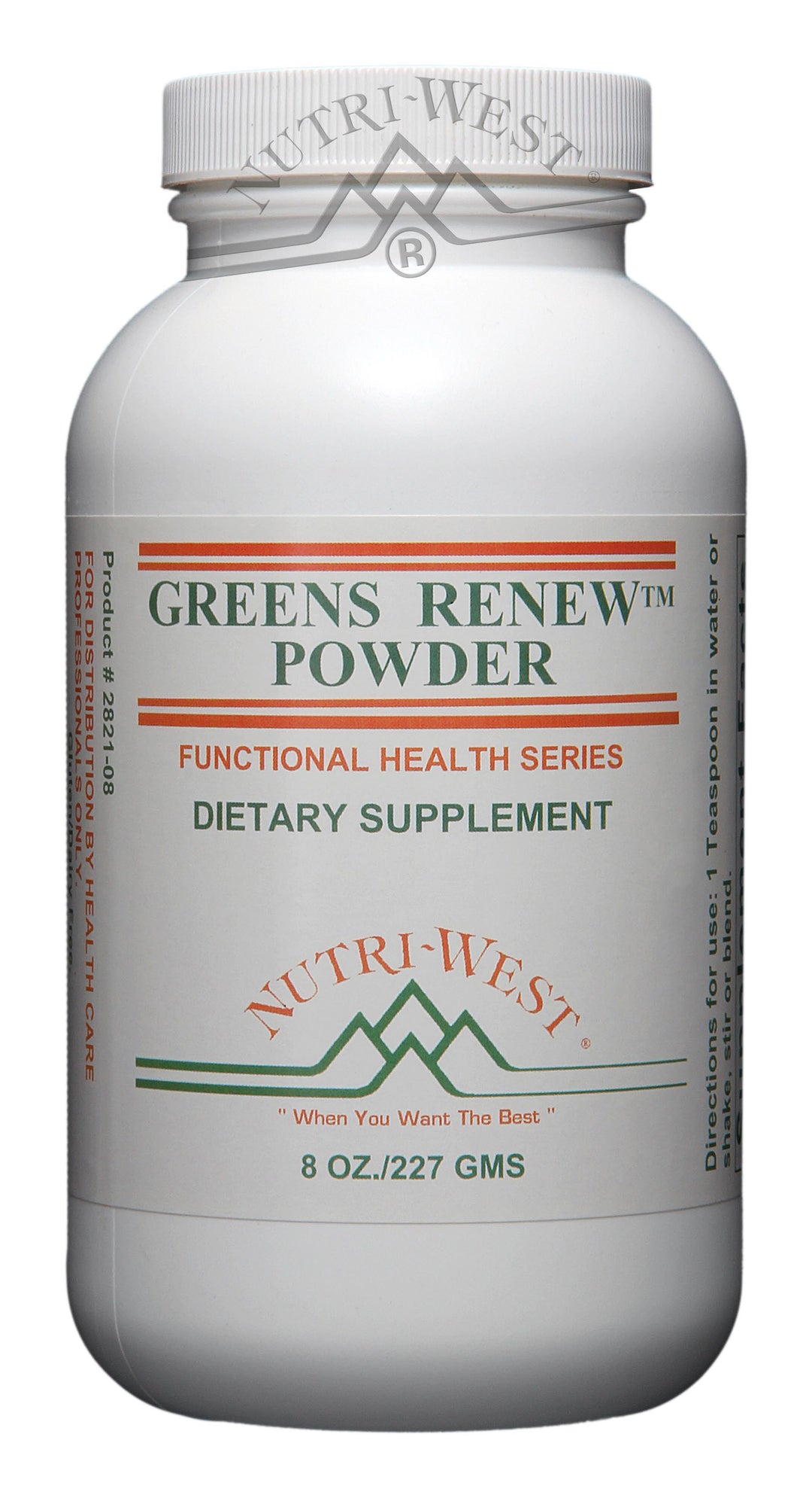Nutri-West - Greens Renew Powder - 8 oz - The Oasis of Health
