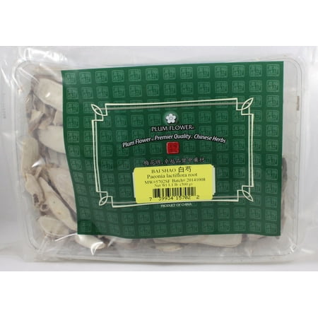 Plum Flower White Peony Root Bai Shao Yao Bai Shao Cut 1lb. Bulk Herbs by MayWay