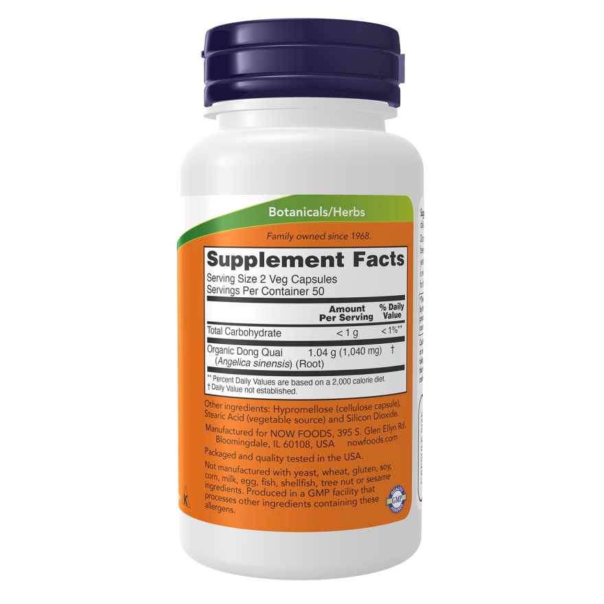 Now Foods Dong Quai 520 mg 100 Vcaps - 4655 - 2 Pack