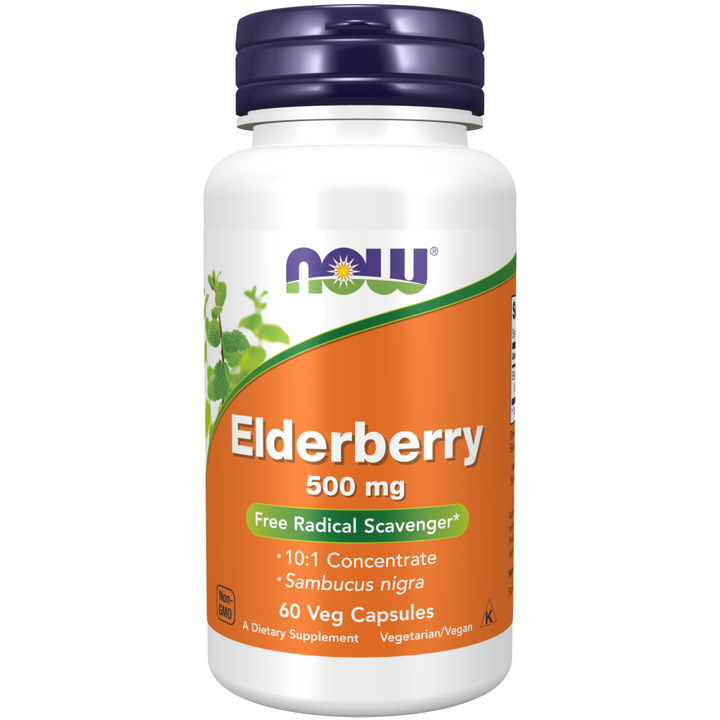 Now Foods Elderberry 500 mg 60 Vcaps - 4667