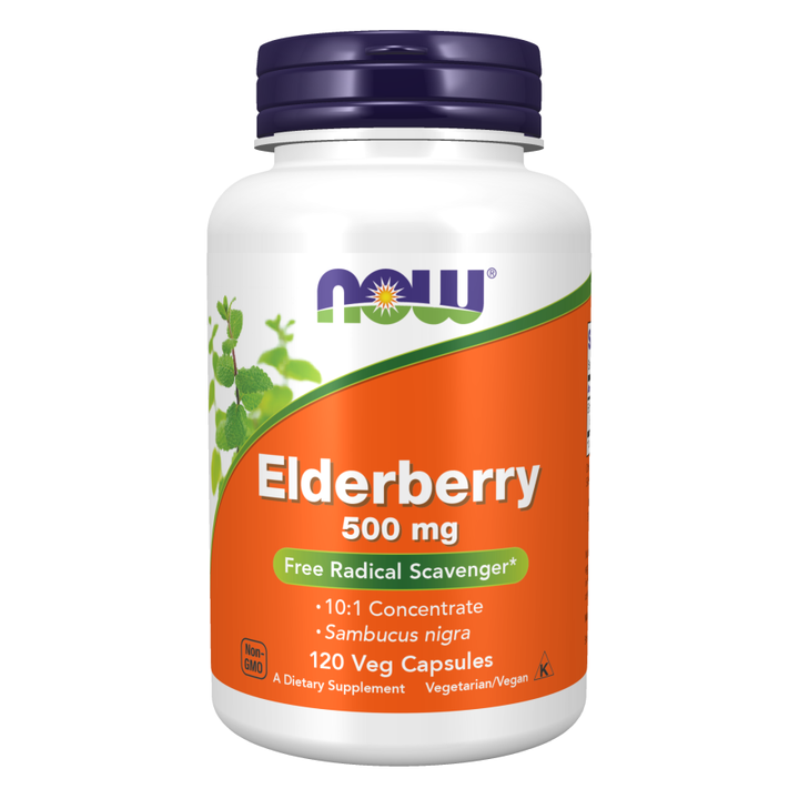 Now Foods Elderberry 500 mg 120 Vcaps - 4669