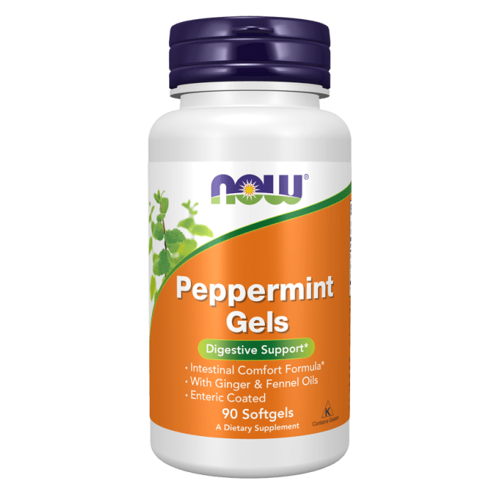 Now Foods Peppermint Gels 90 Softgels - 4727