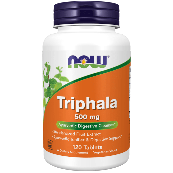 Now Foods Triphala 500 mg 120 Tablets - 4764
