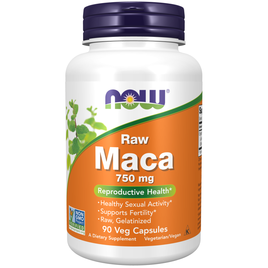 Now Foods Maca 750 mg Raw 90 Vcaps - 4777 -