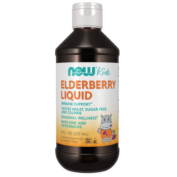 Now Foods Elderberry Liquid for Kids 8oz - 4851