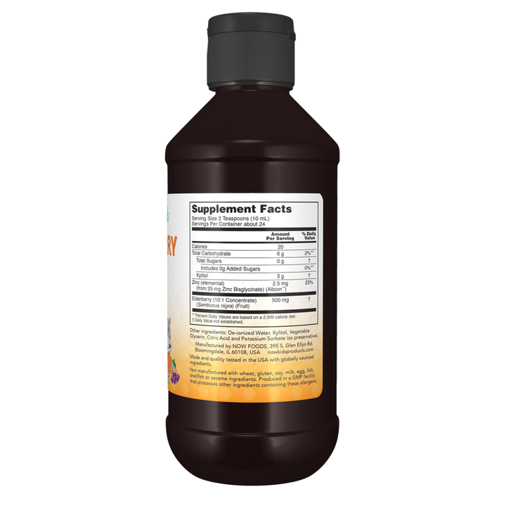 Now Foods Elderberry Liquid for Kids 8oz - 4851