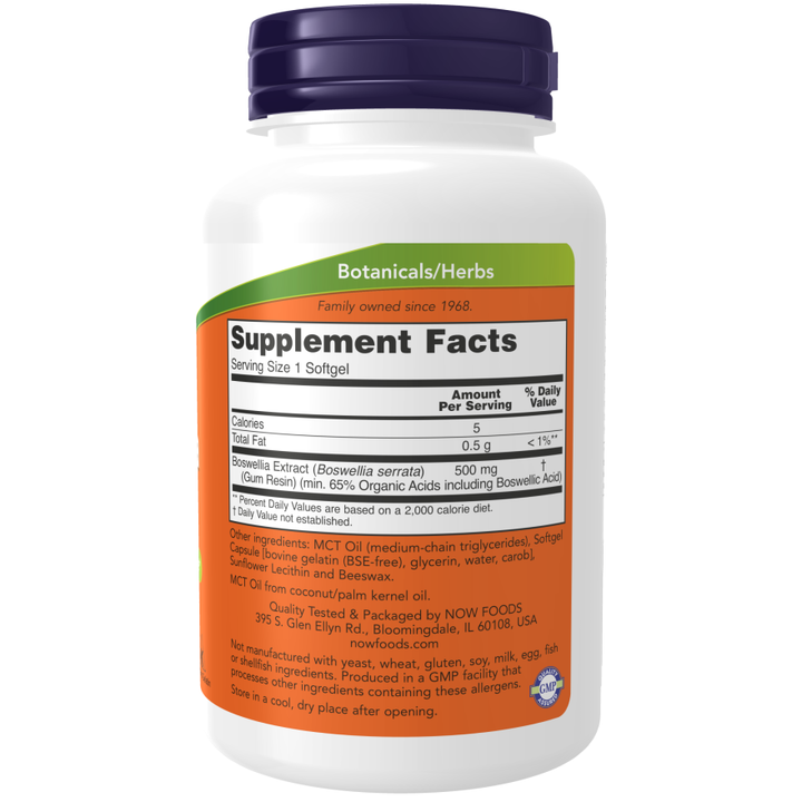 Now Foods Boswellia Extract 500 mg 90 Softgels - 4936 -