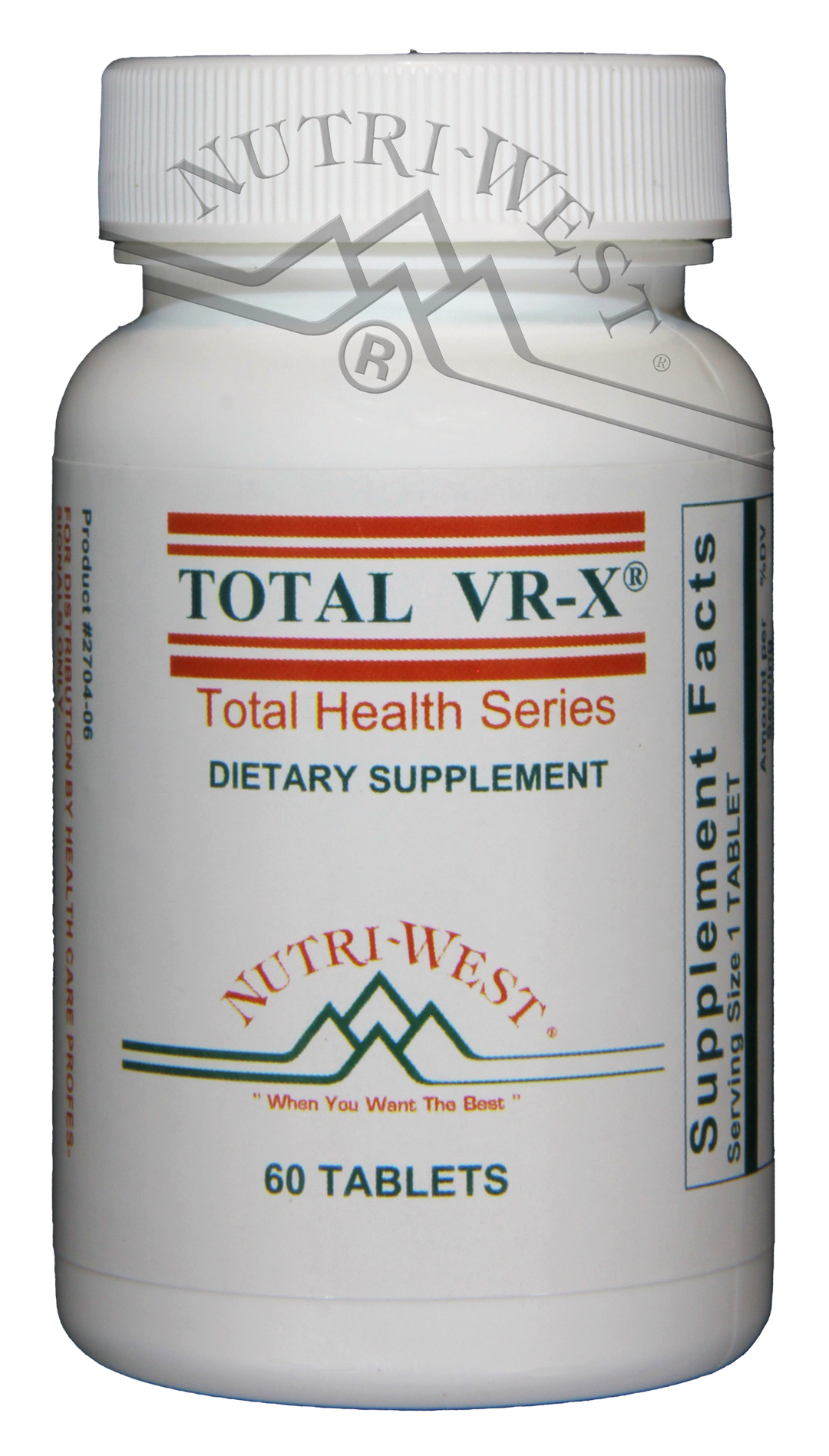 Nutri-West - Total VR-X - 60 Tablets - The Oasis of Health