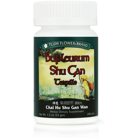 Bupleurum Shu Gan Teapills (Chai Hu Shu Gan Wan) 200 count Plum Flower by MayWay