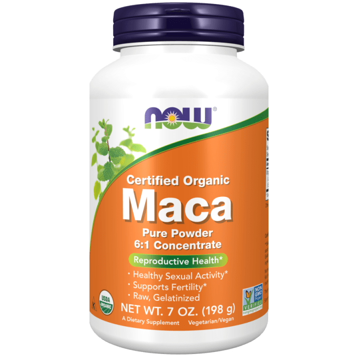 Now Foods Maca Pure Powder Organic 7oz - 5035 -
