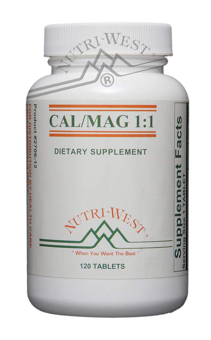 Nutri-West - Cal/Mag 1:1 - 120 Tablets - The Oasis of Health