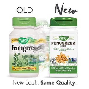 Nature's Way Fenugreek Seed, Traditional Lactation Support*, Non-GMO Project Verified, 100 Capsules - The Oasis of Health