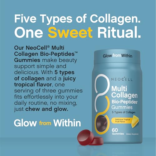 NeoCell Multi Collagen Bio-Peptides Gummies | 60 ct | Tropical Flavor